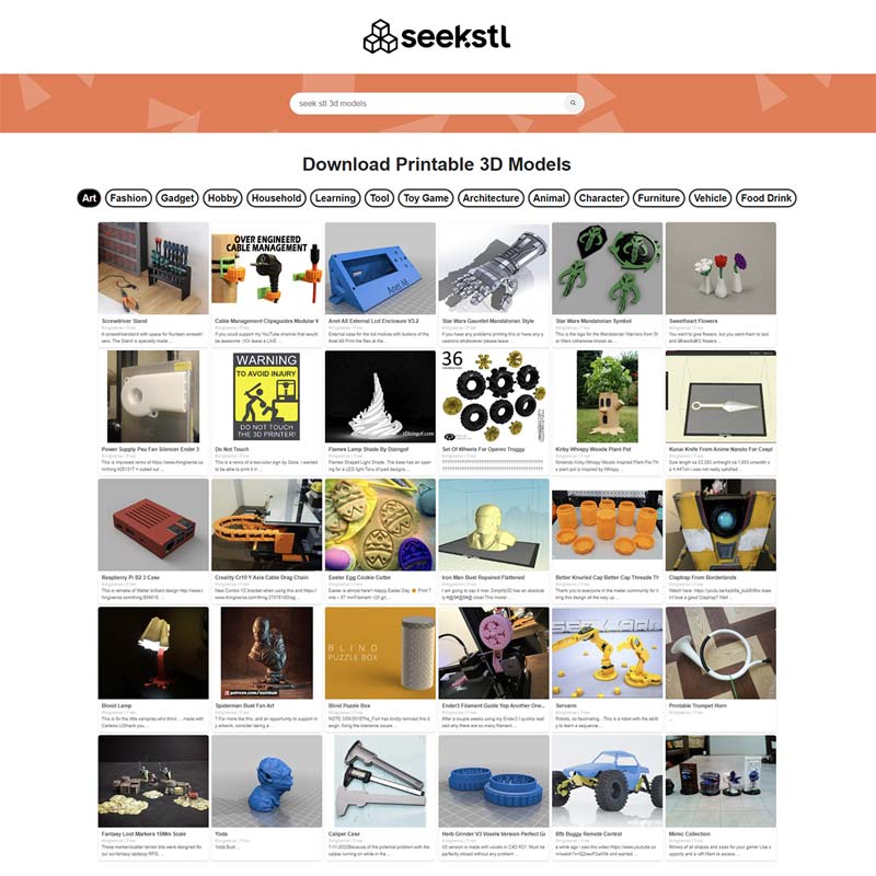 Download 3d Printable Models Stl Files Seekstl Download 3d Printable Models Stl Files Seekstl