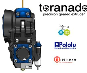 The Toranado Precision Geared 1.75Mm Extruder V2.1 3D Models