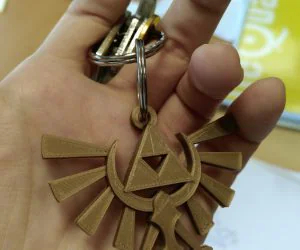 The Legend Of Zelda Hyrule Crest Keychain 3D Models