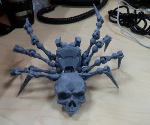Skullspider Fully Articulated 3D Models
