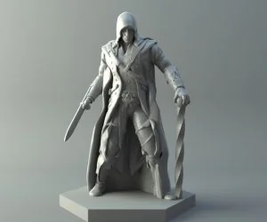 Elf Assassin Dd Miniature. 3D Models