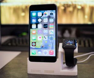 Iphone 6 Plus Dock W Integrated Watch Charging Station 3D Models