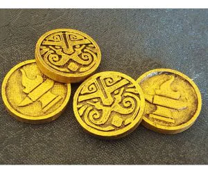 Dwarven Gold Rpg Coin 3D Models