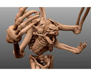 Skeleton King Tabletop Miniature 3D Models
