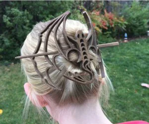 Dragon Hair Pin 3D Models