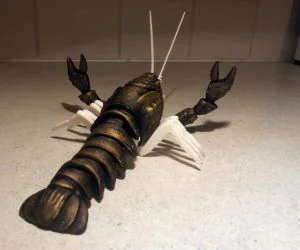 Articulated Crayfish 3D Models