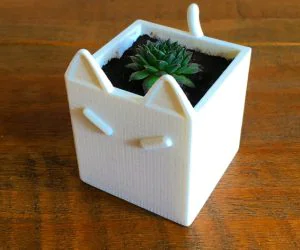 Cat Plant Pot 3D Models