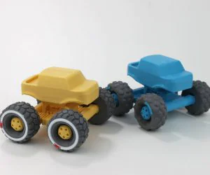 Mini Monster Truck With Suspension 3D Models