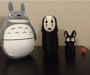 Studio Ghibli Nesting Doll 3D Models