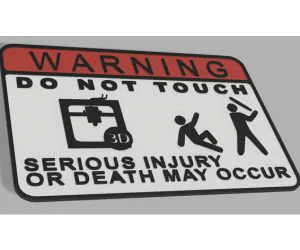 Do Not Touch Sign 3D Models