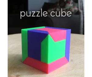 Puzzle Cube Easy Print No Support 3D Models