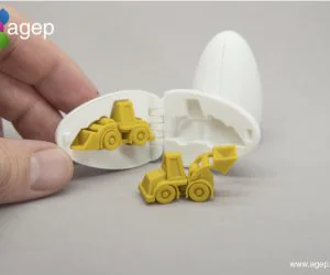 Surprise Egg 3 Tiny Wheel Loader 3D Models