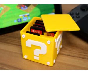 Question Block Switch Cartridge Case 3D Models
