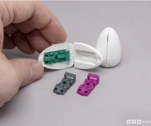 Surprise Egg 8 Tiny Racecar 3D Models