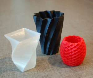Square Vase Cup And Bracelet Generator 3D Models