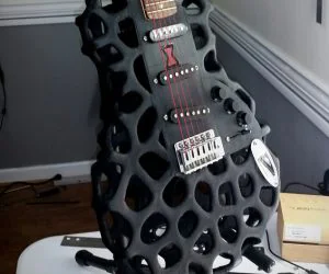 The Black Widow 3D Printed Guitar 3D Models
