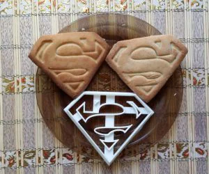 Superman Cookie Cutter 3D Models