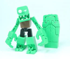 Transformable Zombieman For Halloween 3D Models