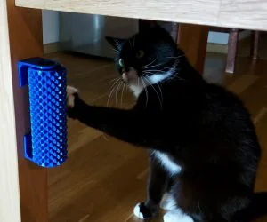 Cat Brush Roller Treat Dispenser 3D Models