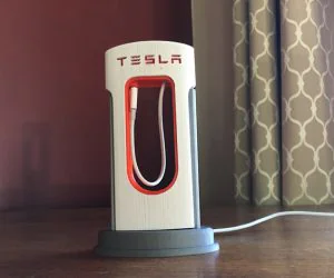 Tesla Supercharger Phone Charger 3D Models