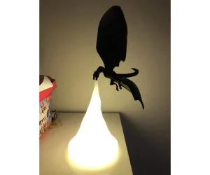 Game Of Thrones Drogon Fire Dragon Lamp 3D Models