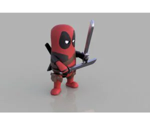 Mini Deadpool 3D Models