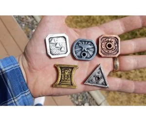 Dd Coins Dungeons Dragons 5E Doublesided 3D Models
