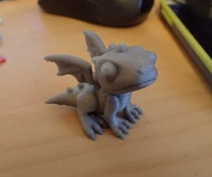 Cute Dragon More Easy Printing 3D Models