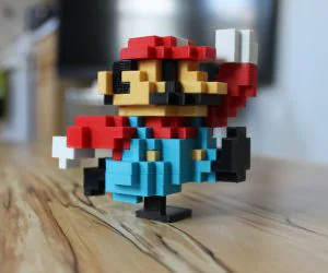 8Bit Classic Mario 3D Models