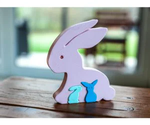 Easter Rabbit Puzzle 3D Models
