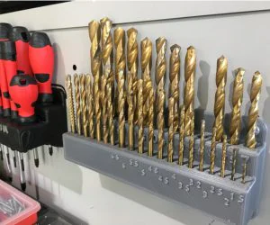 Drill Bit Holder Metric And Imperial 3D Models