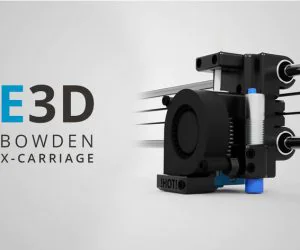 Bowden Xcarriage Mount For E3D V6 3D Models