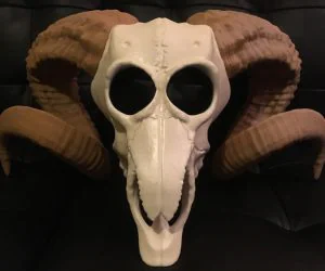 Ram Skull Mask 3D Models