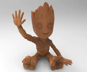 Baby Groot Hollow 3D Models