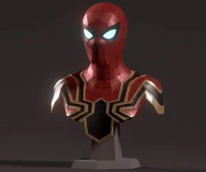 Iron Spider Bust Avengers Infinity War 3D Models