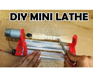 Diy Mini Lathe Machine 3D Models