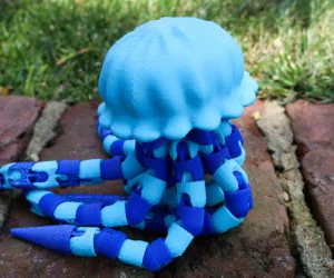 Articulated Jellyfish Balljoint Articulated Octopus Remix 3D Models