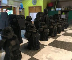 Star Wars Chess Set 3D Models