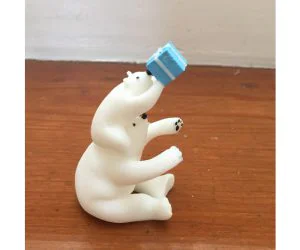 Polar Bear Christmas Ornament 3D Models
