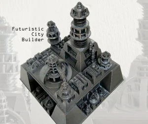 Futuristic City Builder Generator 3D Models