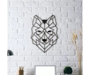 Wolf Wall Sculpture 2D 3D Models