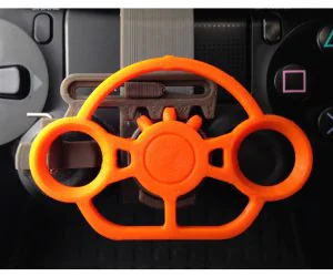 Playstation 4 Controller Mini Wheel 3D Models