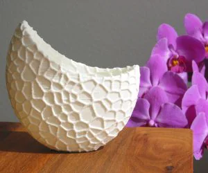 Organic Flower Pot Voronoi Vase 3D Models
