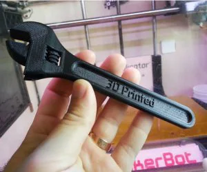 Fully Assembled 3D Printable Wrench 3D Models
