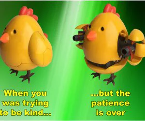 Qmech Battle Chicken Aggy 3D Models