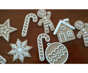 Christmas Cookie Ornaments 3D Models