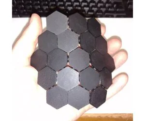 Hexagonal Rubberbanded Armour Plate 3D Models