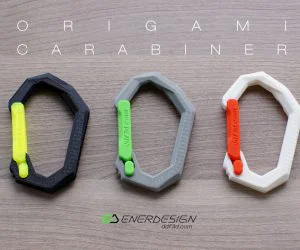 Origami Carabiner By Ddf3D.Com 3D Models