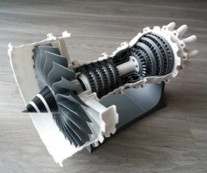 3D Printable Jet Engine 3D Models