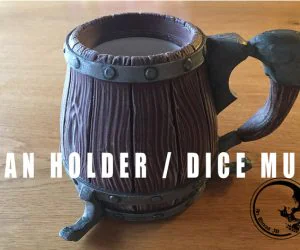 Can Holder Dice Mug 3D Models